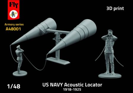 1:48 US NAVY Acoustic Locator 3D tisk 1918-1925