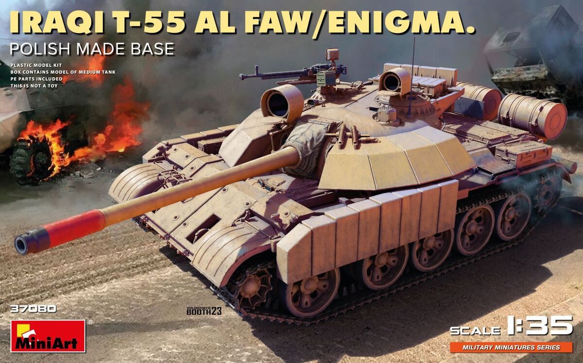 1:35 Iraqi T-55 Al Faw / Enigma Polish Made Base