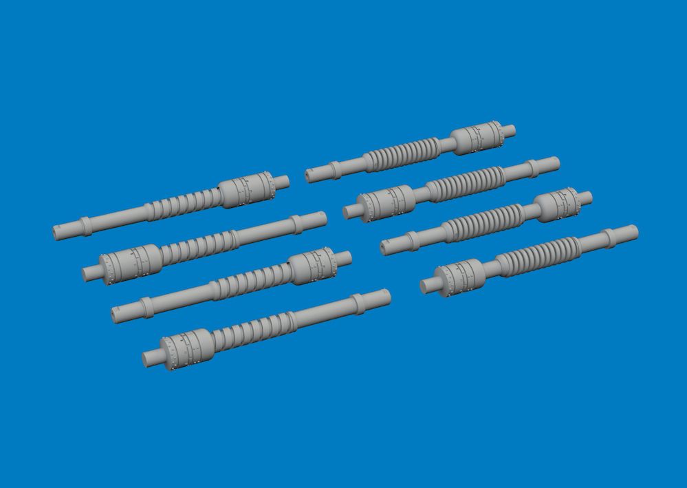 1:32 Hawker Hurricane Mk.IIc - 3D-Printed Gun Barrels (for Revell Kits)
