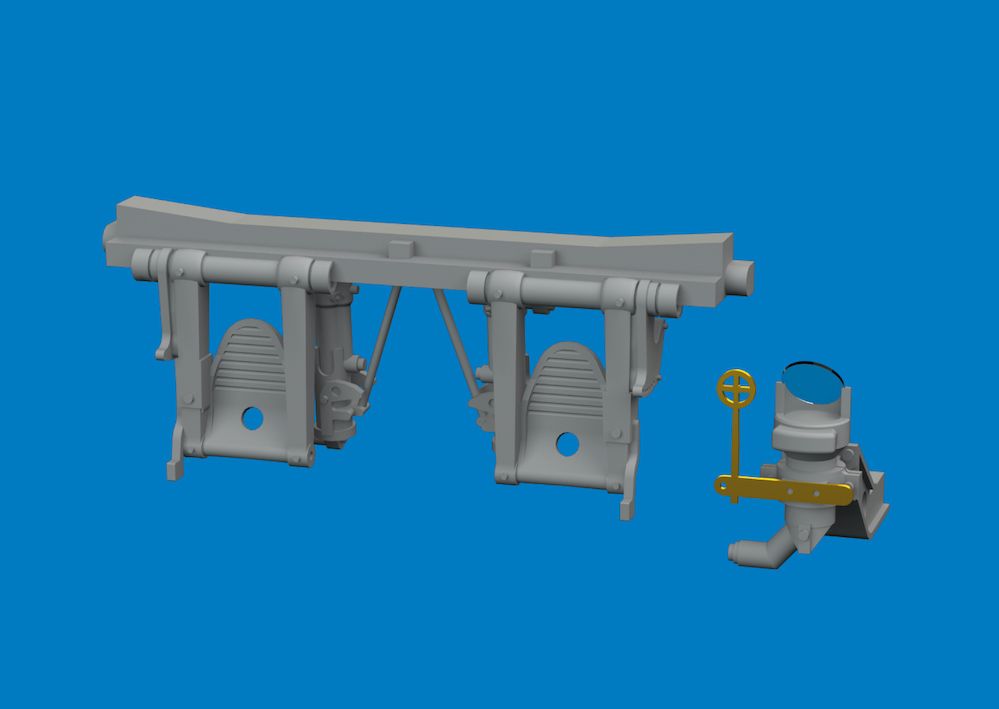 1:48 Republic P-47 D Razorback - 3D-Printed Cockpit Upgrade Set for Miniart