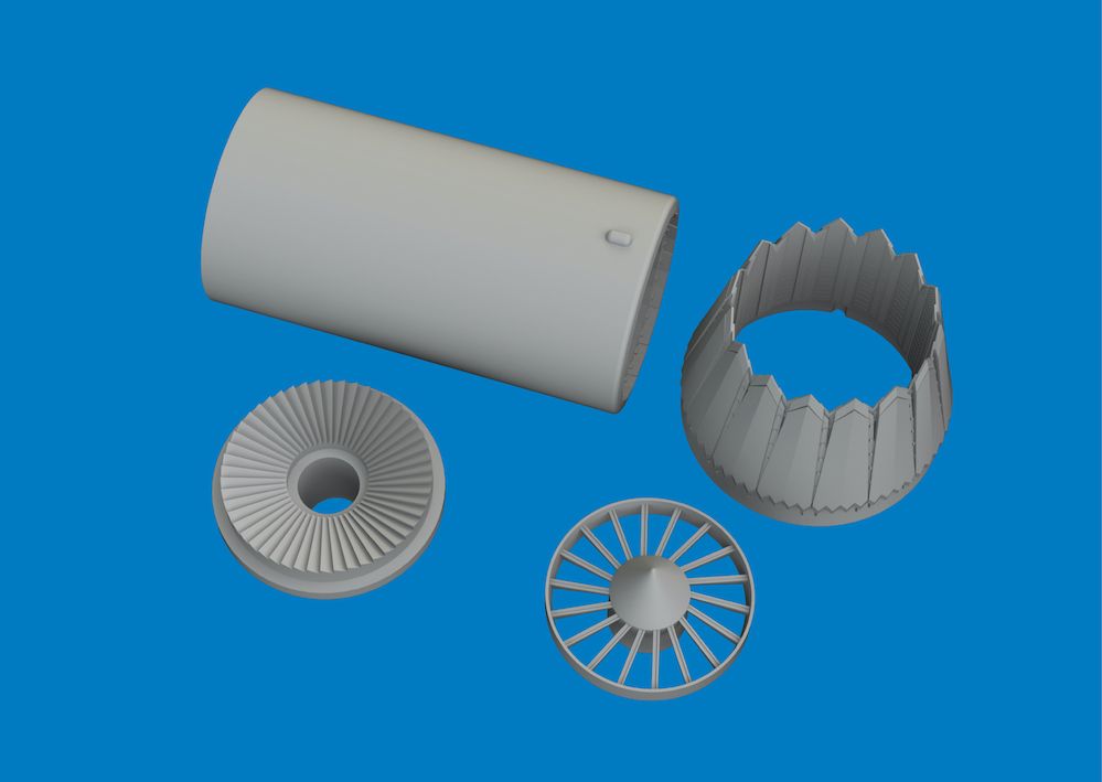 1:72 Lockheed Martin F-35 C Lightning II - 3D-Printed Exhaust Nozzle for Tamiya