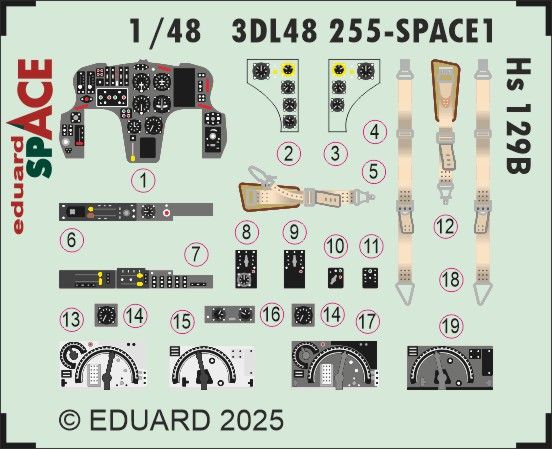 1:48 Henschel Hs 129 B - Cockpit for Takom