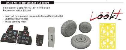 1:48 MiG-21 F - LööK Plus Grey for Eduard