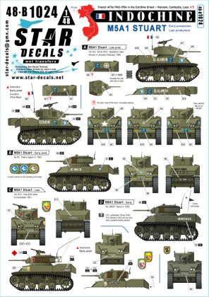 1:48 Indochine Part 1 - French M5A1 Stuart Early and Late Turrets