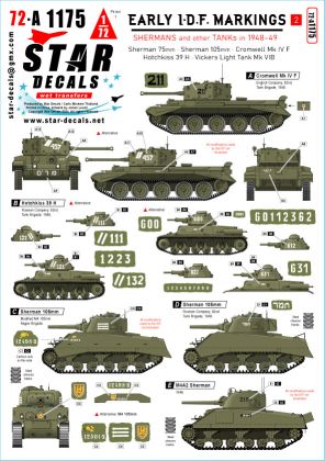 1:72 Early IDF # 2 - Israel 1948-1949 - Tanks