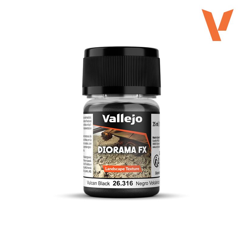 Diorama FX Landscape Texture Vulcan Black 0,1-0,6mm