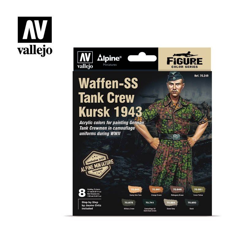 Waffen-SS Tank Crew Kursk 1943 Figure Color Series + Exclusive Mini