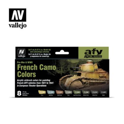 AFV Color Series - Pre-War & WWII French Camo Colors Model Air Set