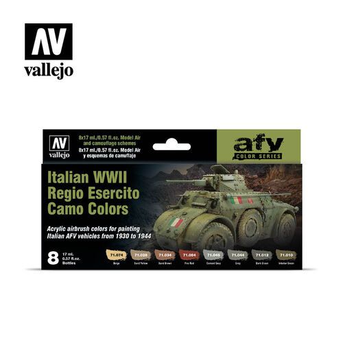 AFV Color Series - Italian WWII Regio Esercito Camo Colors Model Air Set