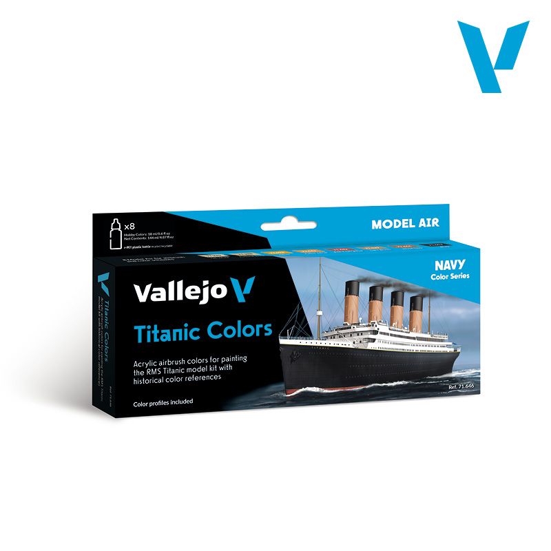 Navy Color Series - Titanic Colors Model Air Set