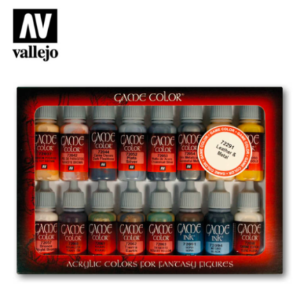 Game Color Set - Metal and leather