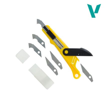 Plastic Cutter Scriber Tool & Spare Blades (5pcs)