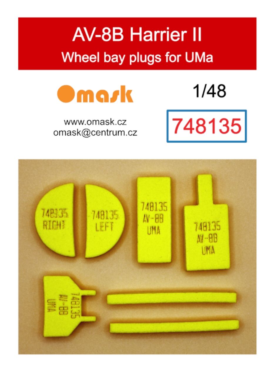 1:48 AV-8B Harrier II wheel bay plugs (for UMa)