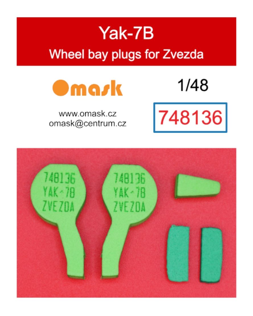 1:48 Yak-7B wheel bay plugs (for Zvezda)