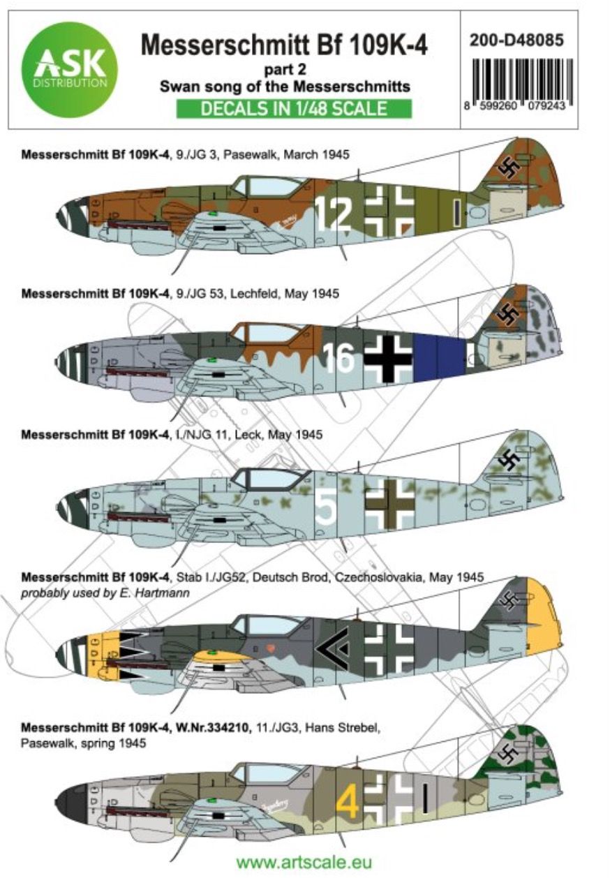 1:48 Messerschmitt Bf 109K-4 part 2 - Swang song of the Messerschmitts