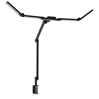 LED stolní pracovní lampa, 24 W, 3000 - 6500 K, stmívatelná-černá