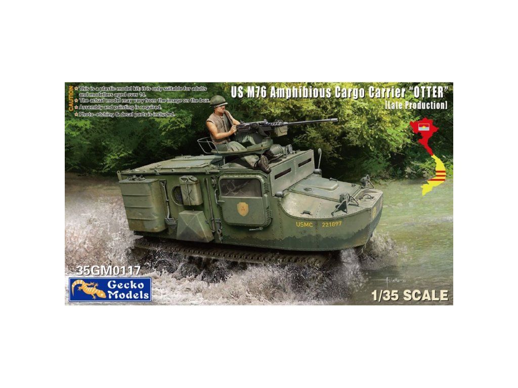 1:35 US M76 Amphibious Cargo Carrier Otter Late Production