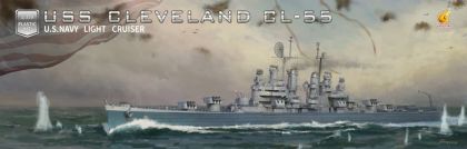 1:350 US Navy Light Cruiser USS Cleveland CL-55