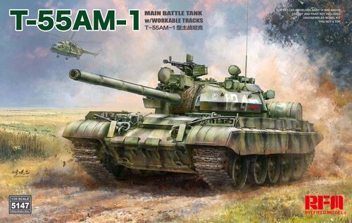 1:35 T-55 AM-1 Main Battle Tank with Workable Tracks