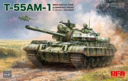 1:35 T-55 AM-1 Main Battle Tank with Workable Tracks