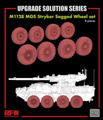 1:35 M1128 MGS - Stryker Sagged Wheel Set (8 pcs)