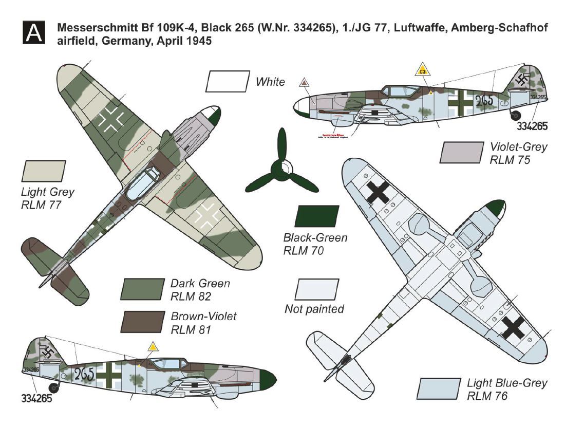 1:144 Messerschmitt Bf-109 K-4 Konrad (2in1 Kit)