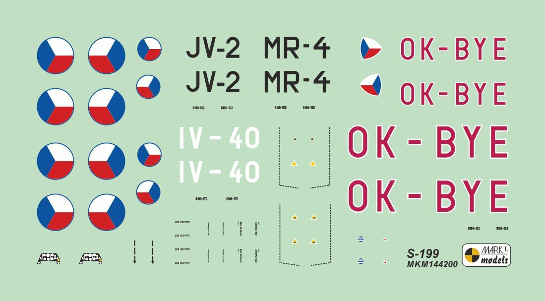1:144 Avia S-199 - Bubble Canopy & Wing Guns (2in1 Kit)