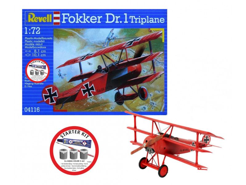 1:72 Starter Kit letadlo - Fokker DR.1 Triplane