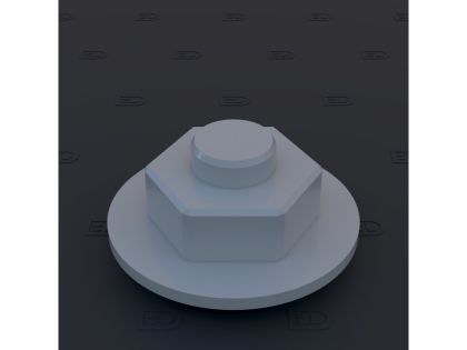 BAN018 bolt+nut+big washer 0,8mm - 1,2mm