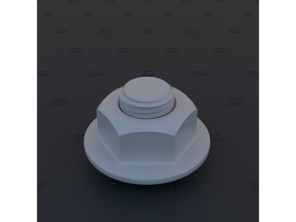 BAN036 bolt & nut w. large washer 1,2mm