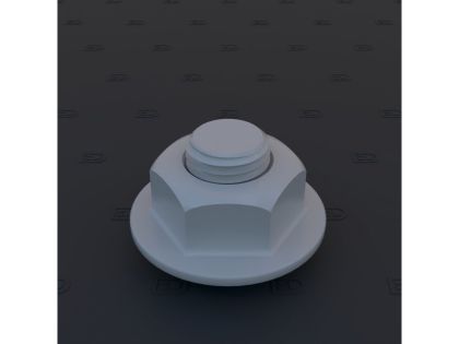 BAN036 bolt & nut w. large washer 1,2mm