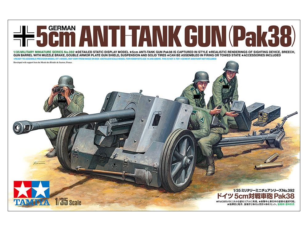 1:35 German 5 cm Anti Tank Gun PaK 38