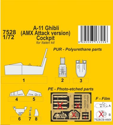 1:72 A-11 Ghibli (AMX Attack version) Cockpit