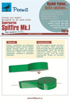 1:72 Supermarine Spitfire Mk I - Undercarriage Bay Paint Covering (for IBG Kits)