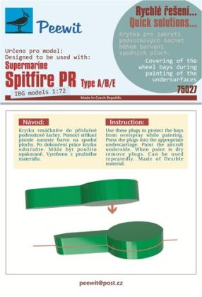 1:72 Supermarine Spitfire PR Type A/B/E - Undercarriage Bay Paint Covering (for IBG Kits)