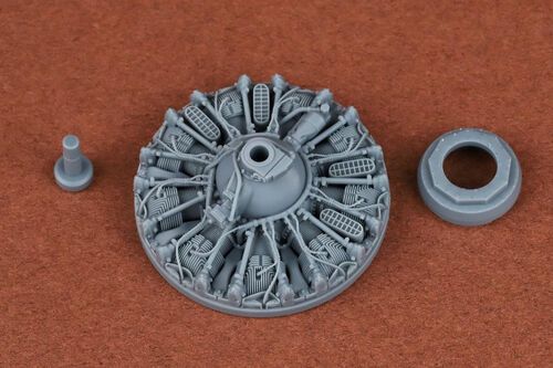1:48 FM-2 Wildcat - Engine Set (3D-Printed / for Eduard Kits)