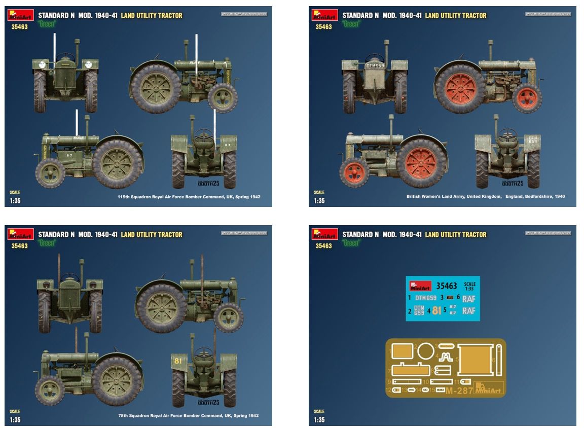 1:35 LAND UTILITY TRACTOR STANDARD N Green Mod. 1940-41