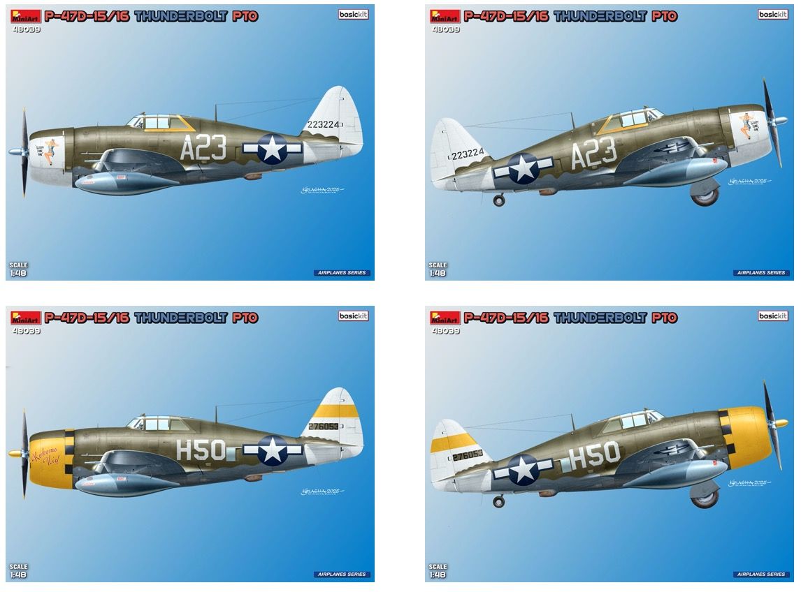 1:48 P-47D-15/16 THUNDERBOLT. PTO RAZORBACKS. BASIC KIT