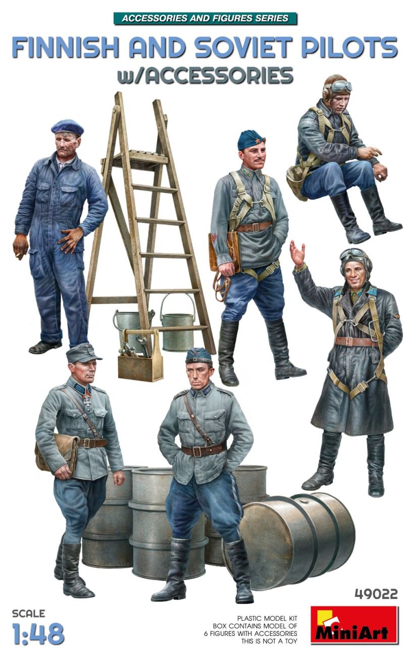 1:48 FINNISH AND SOVIET PILOTS w/ACCESSORIES