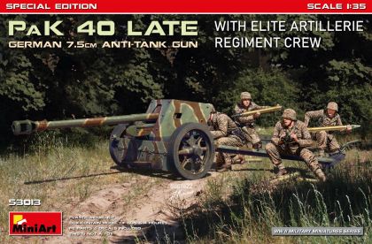 1:35 German 7.5cm PaK 40 Late w/Elite Artillerie Regiment Crew. SPECIAL EDITION