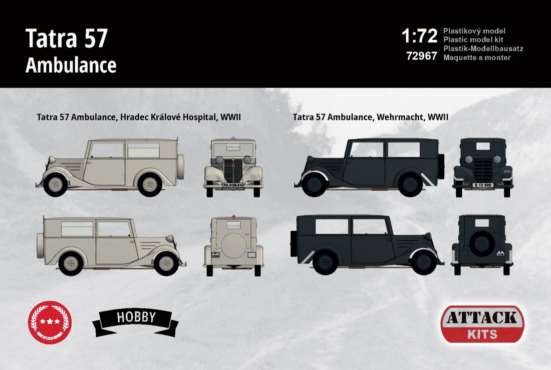 1:72 Tatra 57 Ambulance (Hobby Line)