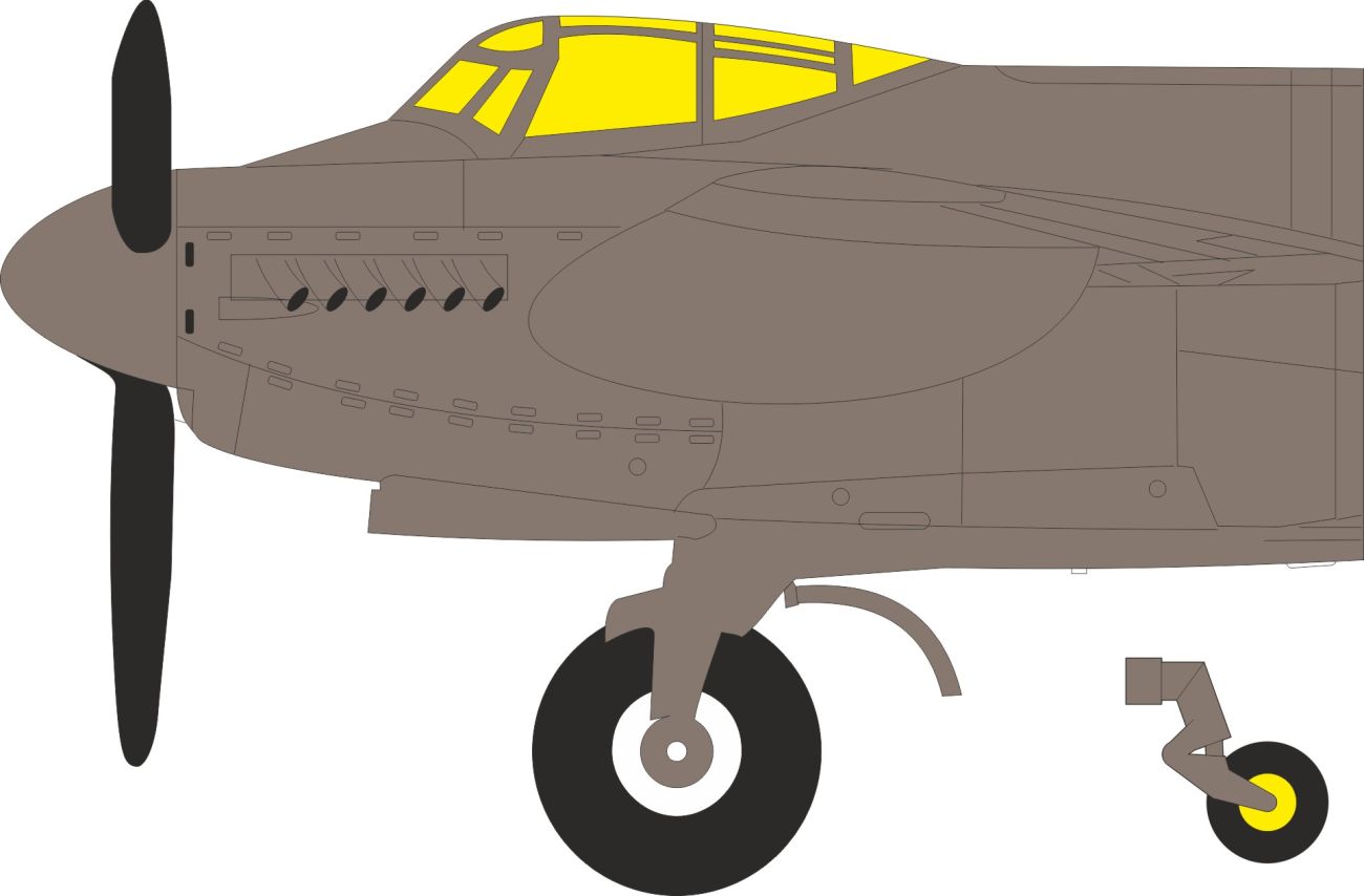 1:72 de Havilland Mosquito B.35 - Mask Set (for Airfix Kits)