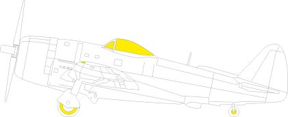 1:48 Republic P-47N Thunderbolt - Mask Set for Miniart