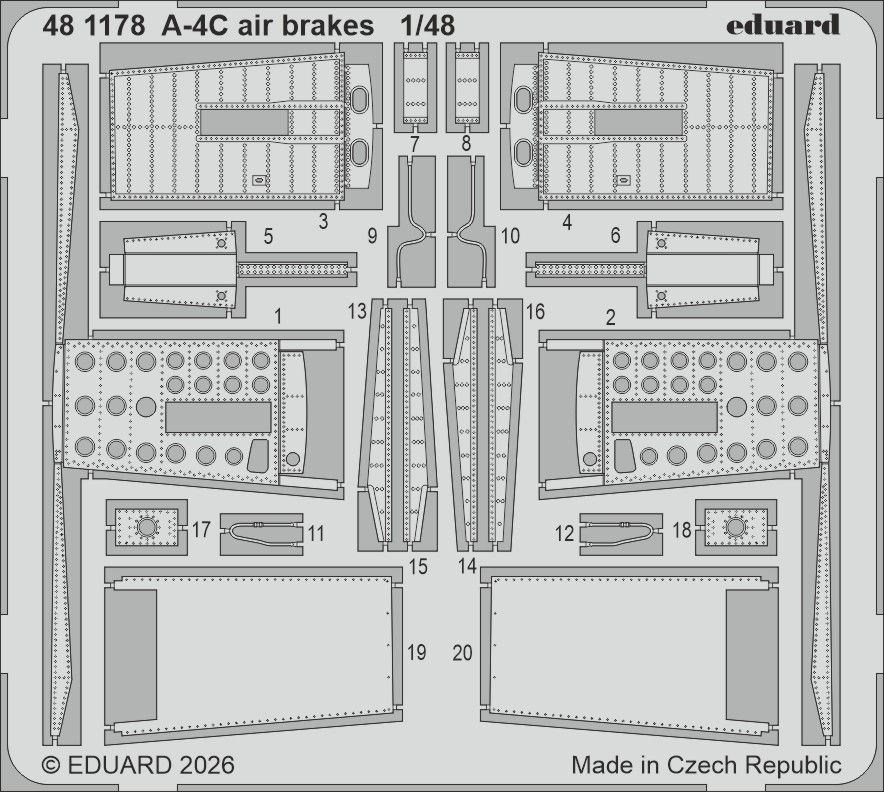 1:48 Douglas A-4C Skyhawk - Air Brakes for HobbyBoss
