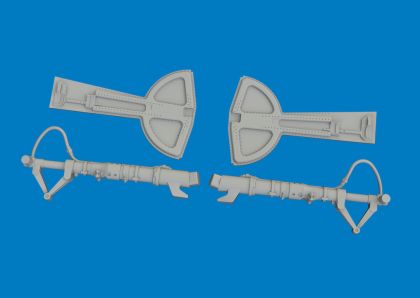 1:48 Bf-109 G - 3D-Printed Undercarriage Legs for Eduard