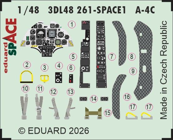 1:48 Douglas A-4C Skyhawk - Space Set for HobbyBoss