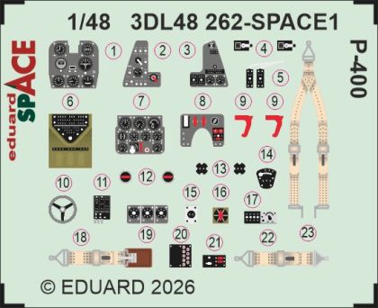 1:48 Bell P-400 - Space Set for Arma Hobby