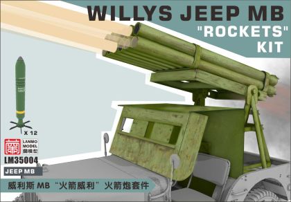 1:35 Willys Jeep MB Rockets Kit