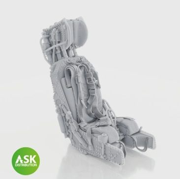 1:48 M.B. Mk.9 ejection Seat with seat belts - 1 pc recommended for Harrier GR.1/GR3 Kinetic kit