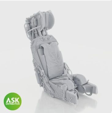 1:48 M.B. Mk.9 ejection Seat excluding seat belts - 1 pc recommended for Harrier GR.1/GR3 Kinetic